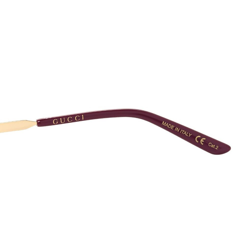 NNWT Gucci GG0803S-002 Gold Cat Eye 58mm Sunglasses - Picture 11 of 13